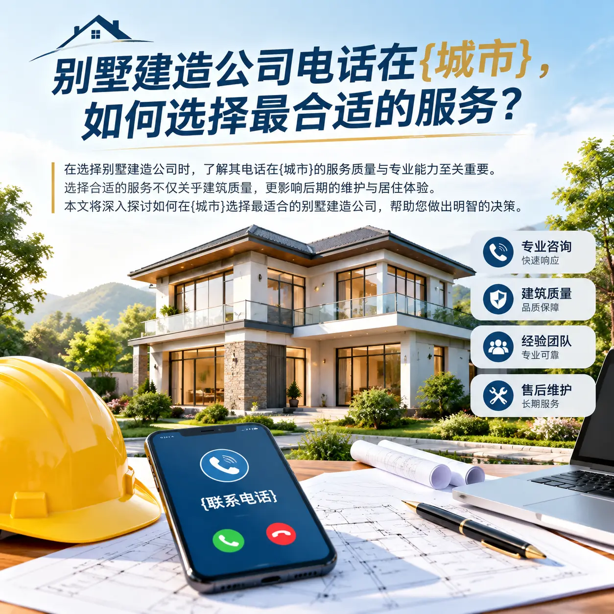 别墅建造公司电话在黔南,如何选择最合适的服务?